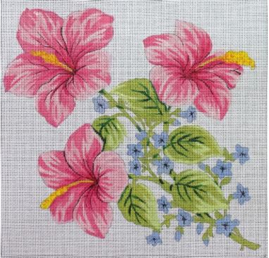 click here to view larger image of Hibiscus (hand painted canvases)