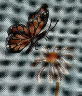 click here to view larger image of Butterfly/Daisy (hand painted canvases)