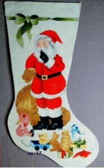 click here to view larger image of Santas Secret (hand painted canvases)