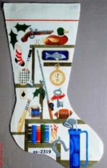 click here to view larger image of Sportsman's Dream  Stocking (hand painted canvases)