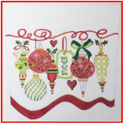click here to view larger image of Cuff (Ornaments/Noel Tag) (hand painted canvases)