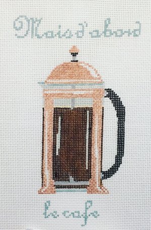 click here to view larger image of French Press (hand painted canvases)