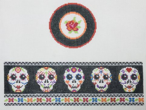 click here to view larger image of Day of the Dead Box (hand painted canvases)