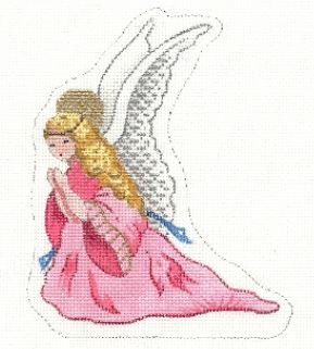 click here to view larger image of Nativity - Kneeling Angel (hand painted canvases)