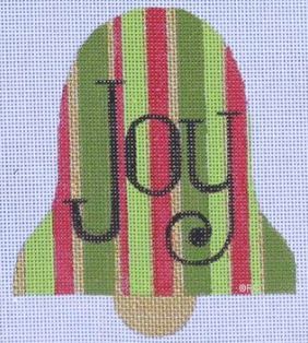 click here to view larger image of Red/Green Joy Bell (hand painted canvases)