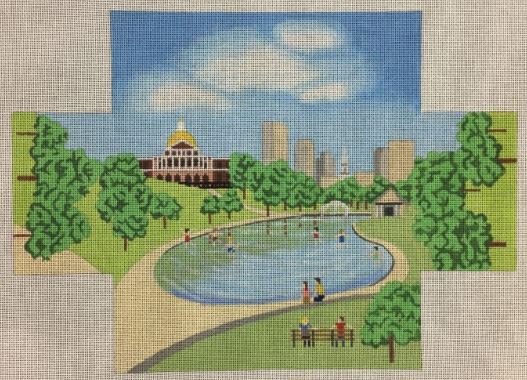 click here to view larger image of Boston Common Brick Cover (hand painted canvases)