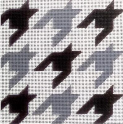 click here to view larger image of Black/Grey Houndstooth (hand painted canvases)