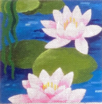 click here to view larger image of Water Lilies (hand painted canvases)