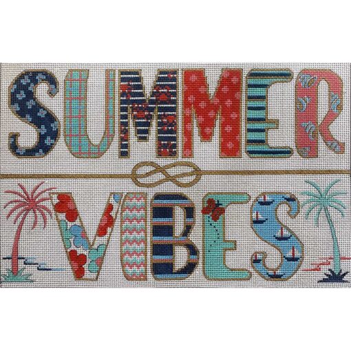 click here to view larger image of Summer Vibes (hand painted canvases)