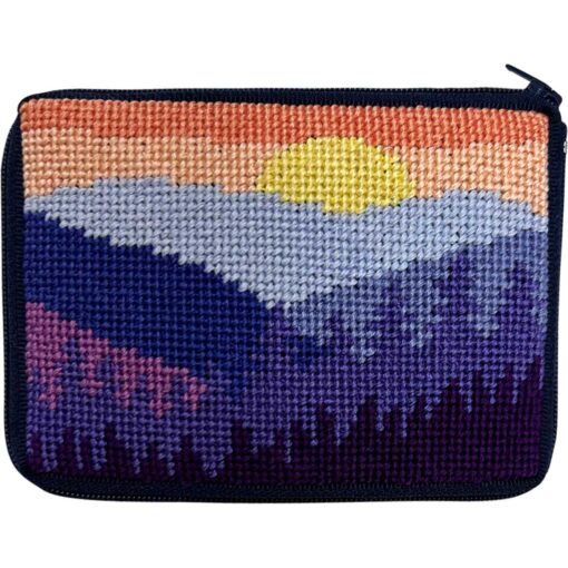click here to view larger image of Stitch/Zip - Mountain Scene Purse (needlepoint kits)