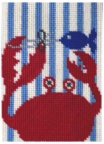 click here to view larger image of Canoodles Kit - Crab (needlepoint kits)