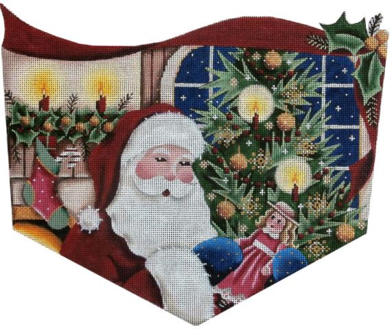 click here to view larger image of Santa Presents/Girl Cuff (hand painted canvases)