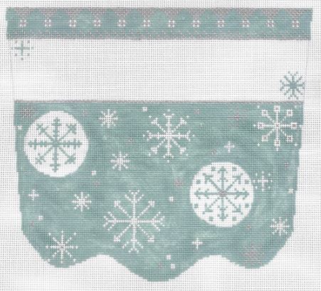 click here to view larger image of Snowflake Cuff (hand painted canvases)