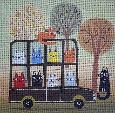 click here to view larger image of Full Bus (hand painted canvases)