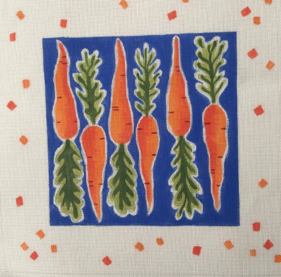 click here to view larger image of Carrots and Polka Dots (printed canvas)