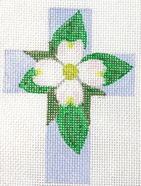 click here to view larger image of Dogwood Cross (hand painted canvases)