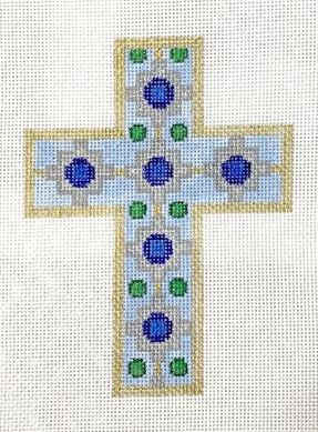 click here to view larger image of Byzantine Cross (hand painted canvases)