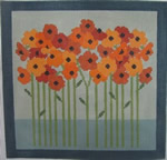 click here to view larger image of Flowers in Water (hand painted canvases)