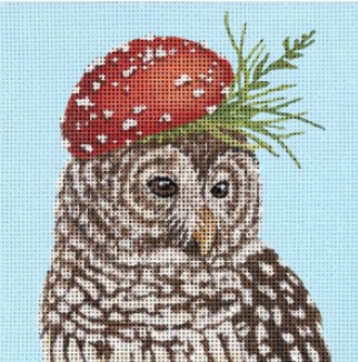 click here to view larger image of Amelie - Amanita Owl (hand painted canvases)