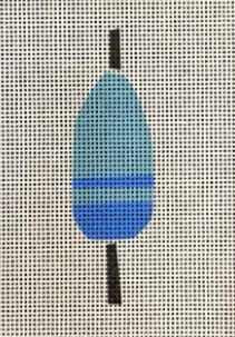 click here to view larger image of Buoy Aqua/Blue  (hand painted canvases)