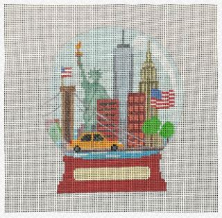 click here to view larger image of New York Snowglobe  (hand painted canvases)
