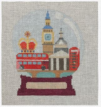 click here to view larger image of London Snowglobe  (hand painted canvases)