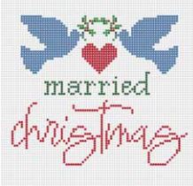 click here to view larger image of Married Christmas (hand painted canvases)