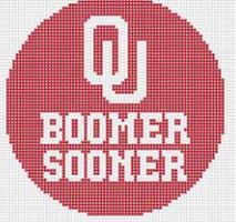 click here to view larger image of Boomer Sooner Round (hand painted canvases)
