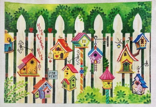 click here to view larger image of Birdhouses (hand painted canvases)