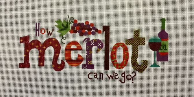 click here to view larger image of How Merlot Can We Go (hand painted canvases)