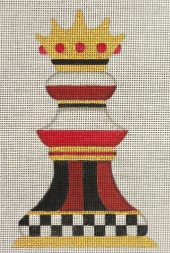 click here to view larger image of Queen Chess Piece (hand painted canvases)