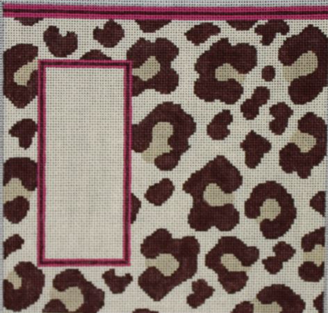 click here to view larger image of Leopard Eyeglass Case (hand painted canvases)