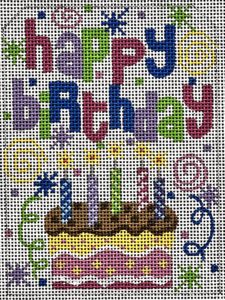 click here to view larger image of Happy Birthday (hand painted canvases)