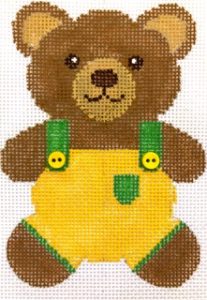 click here to view larger image of Teddy Bear Smiles - Yellow (hand painted canvases)