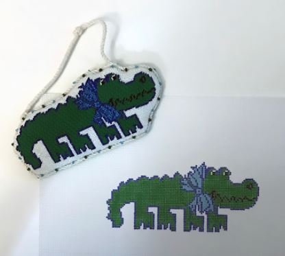 click here to view larger image of Lil' Boy Alligator (hand painted canvases)