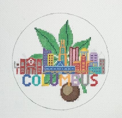 click here to view larger image of Columbus Buckeye (hand painted canvases)