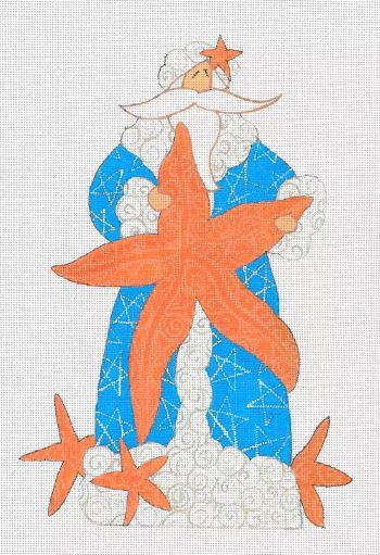 click here to view larger image of Starfish Santa  (hand painted canvases)