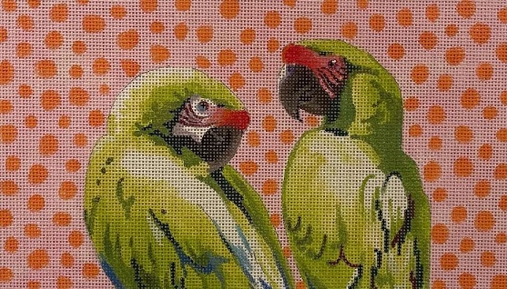 click here to view larger image of Parrot Pals (hand painted canvases)