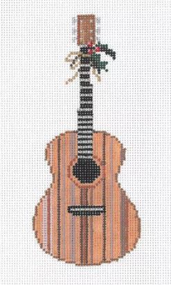 click here to view larger image of O-23 Acoustic Guitar Ornament 18-907  (hand painted canvases)