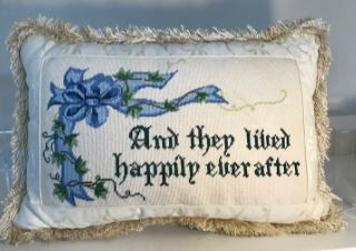 click here to view larger image of They Lived Happily Ever After / Blue (hand painted canvases)