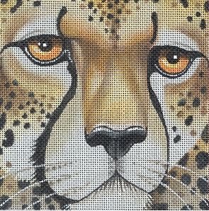click here to view larger image of Leopard Coaster (hand painted canvases)