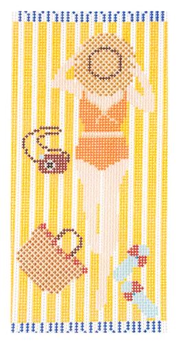 click here to view larger image of St Tropez Sunbather (printed canvas)