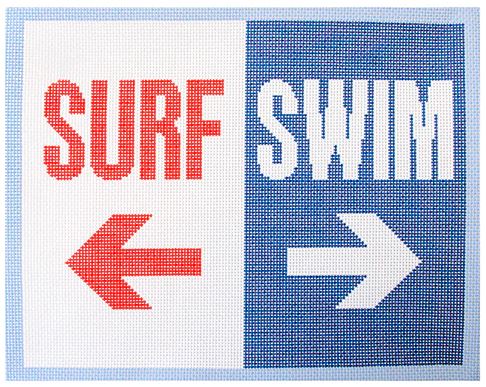 click here to view larger image of Surf/Swim - 18M (printed canvas)