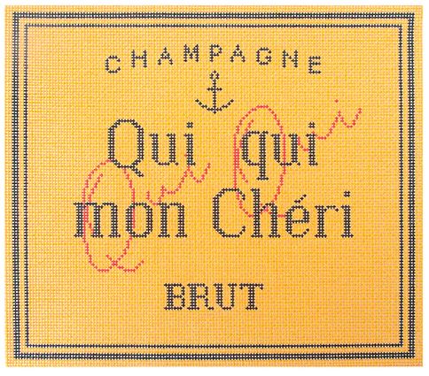 click here to view larger image of Qui Qui Mon Cheri (printed canvas)