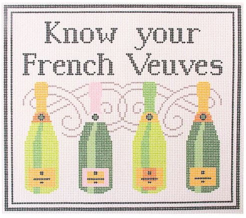 click here to view larger image of Know Your Veuves (printed canvas)
