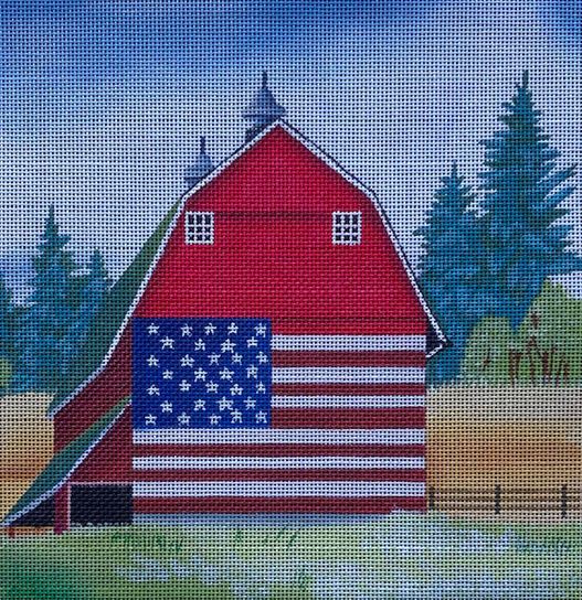 click here to view larger image of Americana Barn (hand painted canvases)