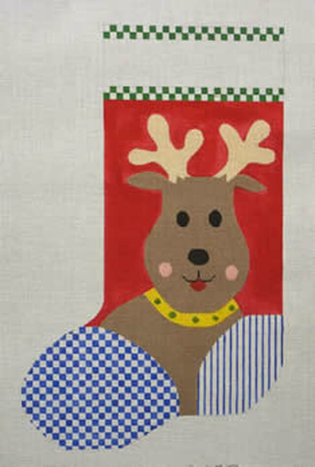 click here to view larger image of Mr Reindeer (hand painted canvases)