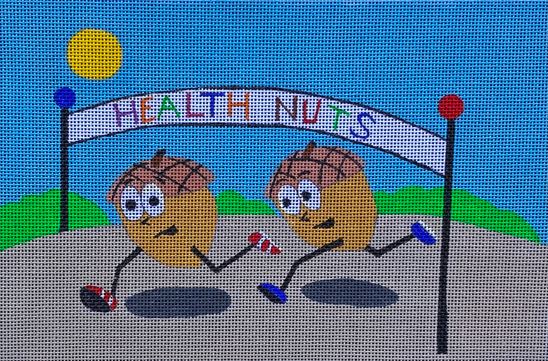 click here to view larger image of Health Nuts (hand painted canvases)