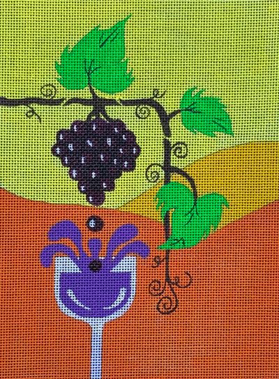 click here to view larger image of Vine To Wine (hand painted canvases)