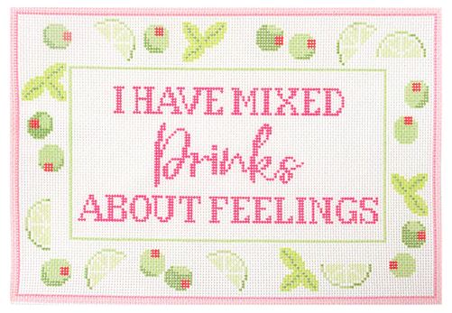 click here to view larger image of Mixed Drinks About Feelings (printed canvas)